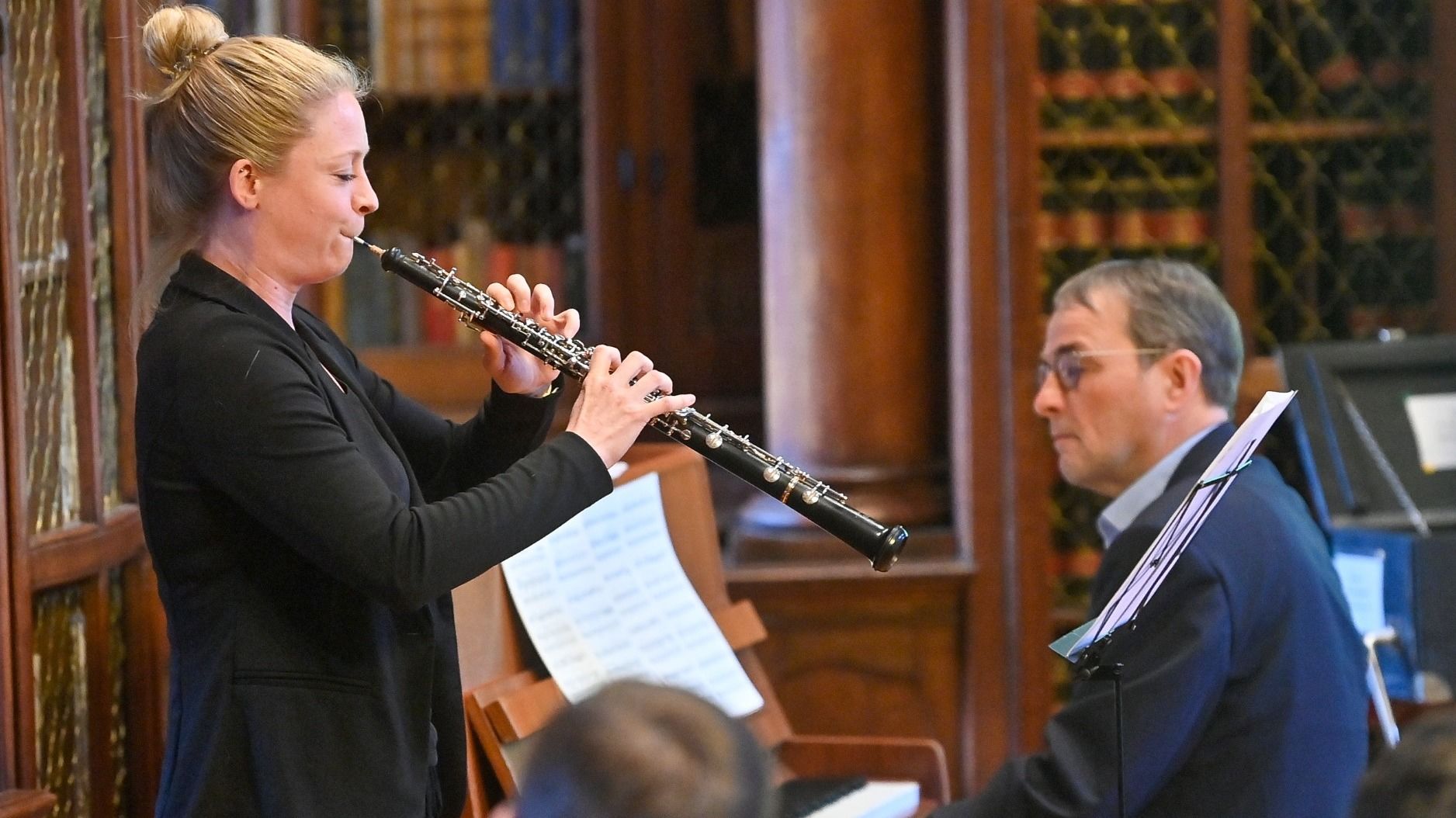 Musikalisch begleitet wurde die Hrabanus-Maurus-Akademie von Silke Augustinski (Oboe) und Ulrich Moormann (Klavier). Foto: Bistum Fulda / Dr. Arnulf Müller